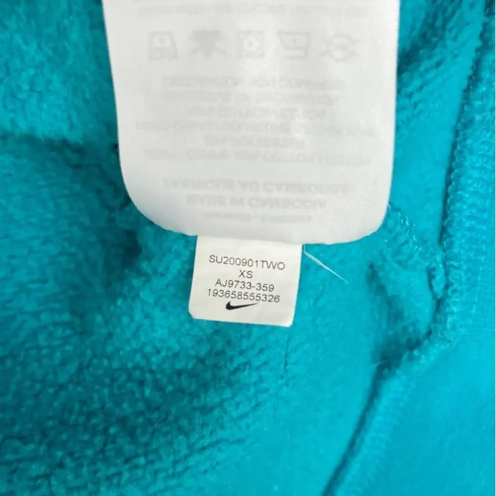Nike SB Icon Oracle Aqua Blue Pullover Hoodie Men's Sz XS